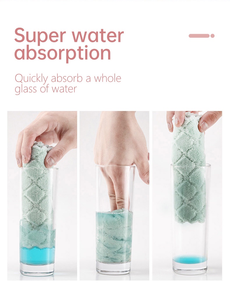 12pcs Polyester Kitchen dishwashing towel-2